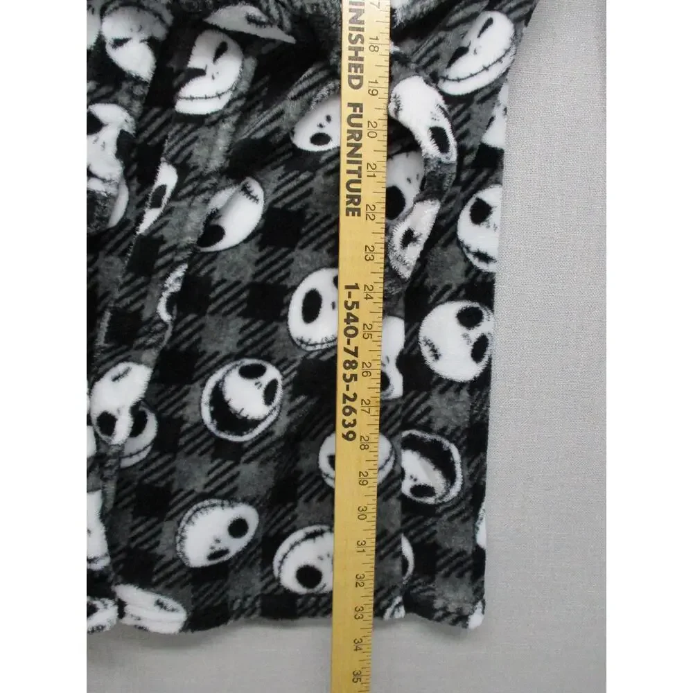 Disney Black Patterned Trendy Cozy Patterned Robe Size‎ Large 12/14